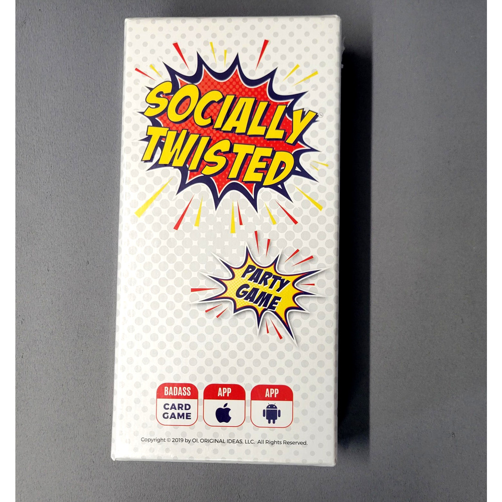 Socially Twisted Party Card Game 250 Cards Ages‎ 17+ 1-8 Players Made USA Adult